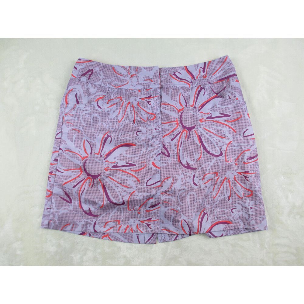 Adidas Skort Womens‎ 8 Purple Pockets Shorts Skirt Stretch Golfer Casual Ladies*